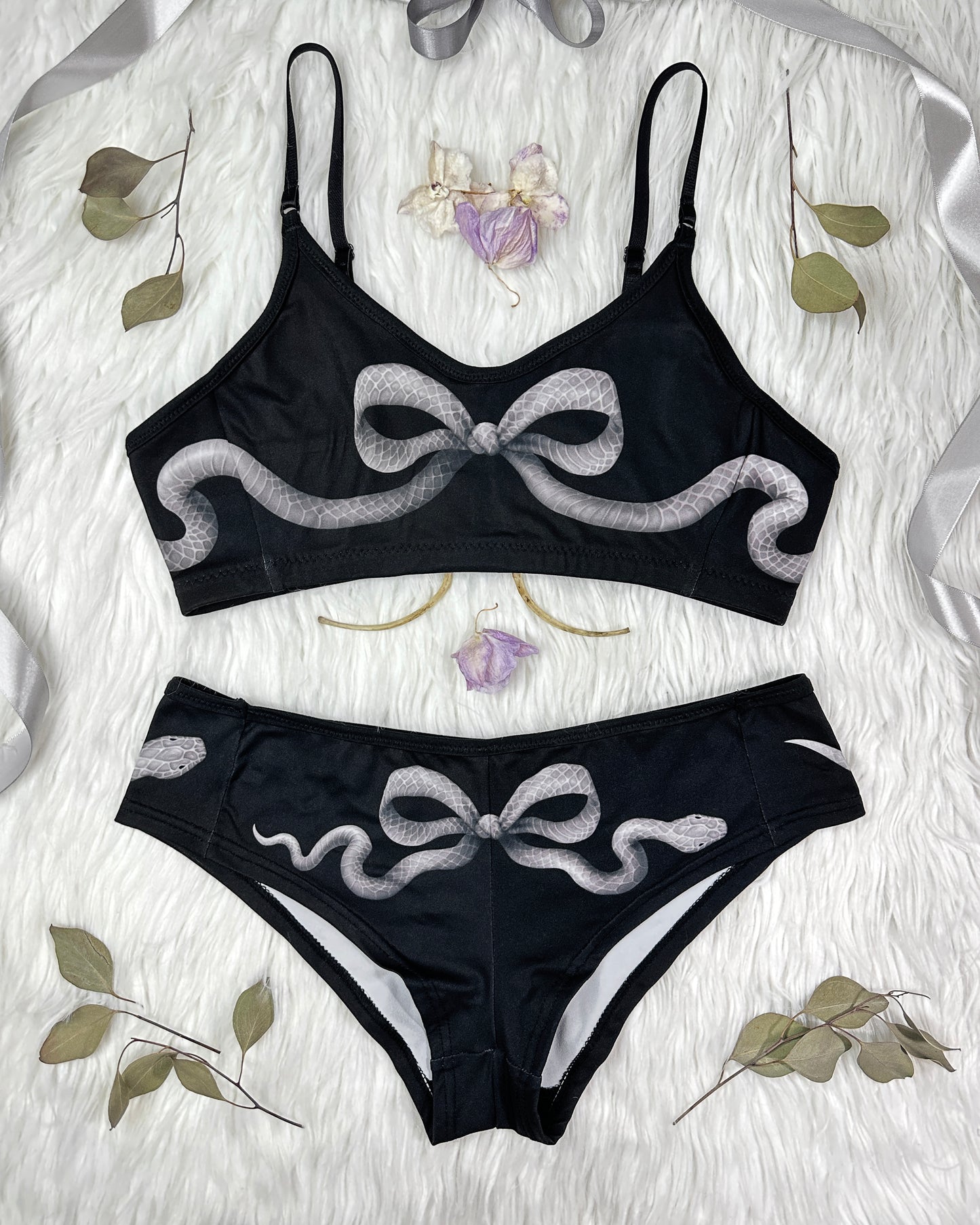 Snakeskin Bow Bralette