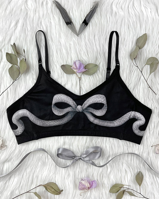 Snakeskin Bow Bralette