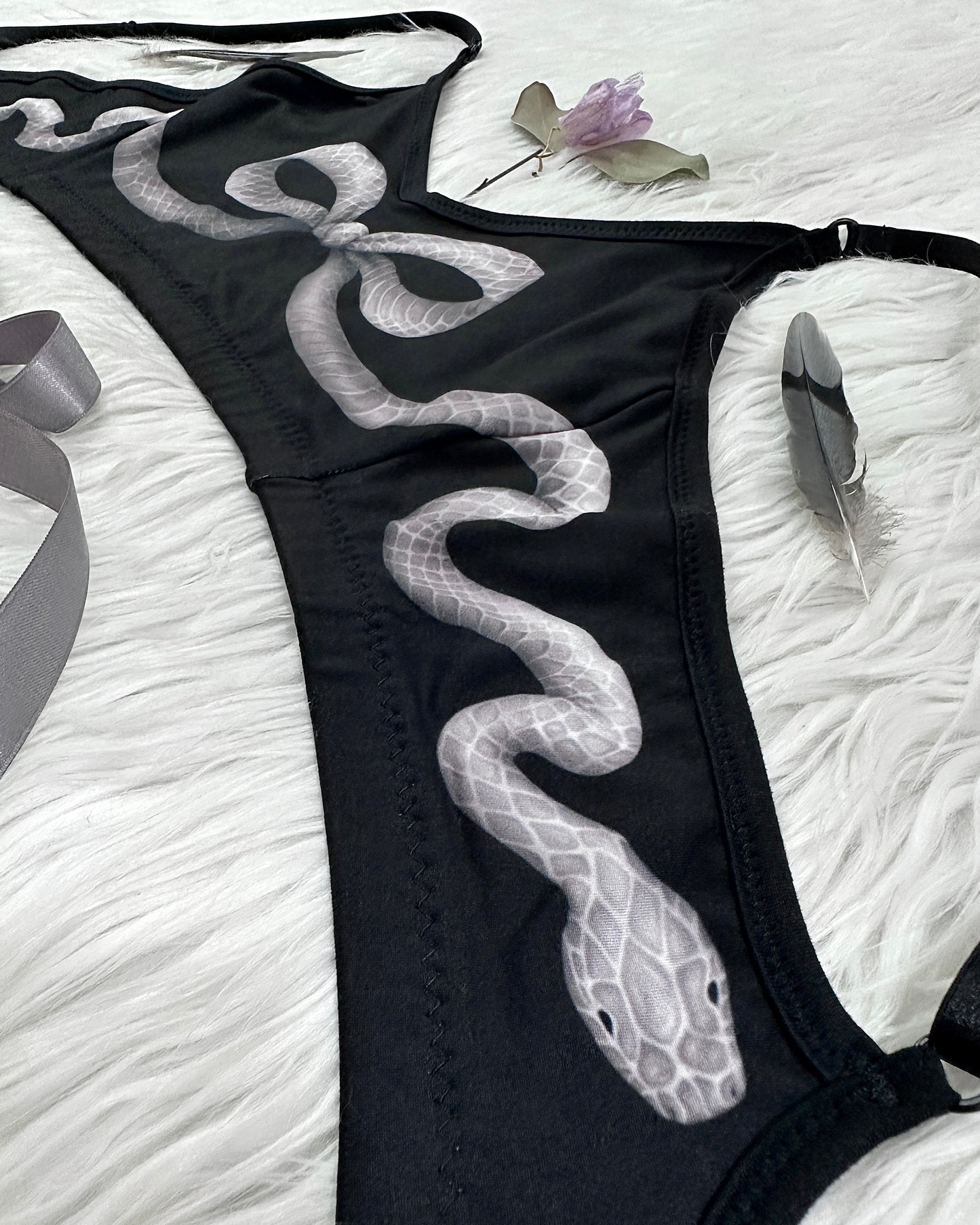 Snakeskin Bow Bralette