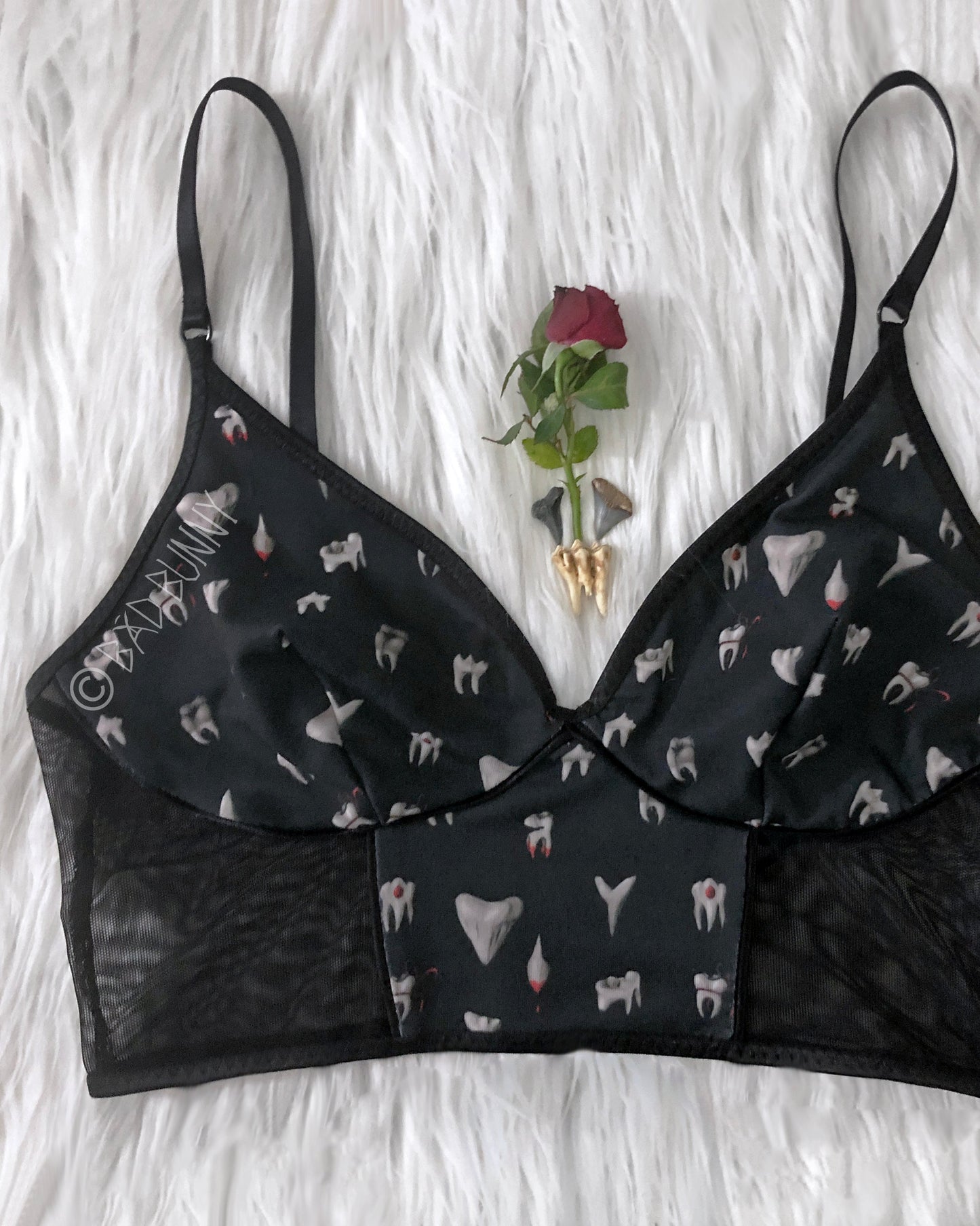 Bra - Black Teeth - Ready to Ship