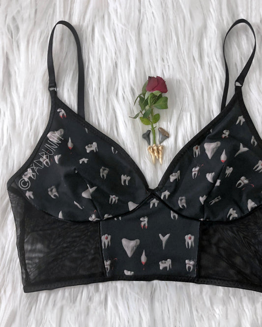 Bra - Black Teeth - Ready to Ship