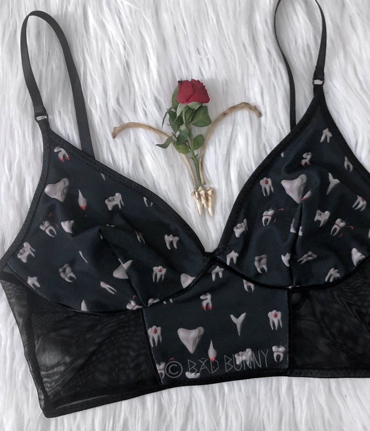 Bra - Black Teeth - Ready to Ship