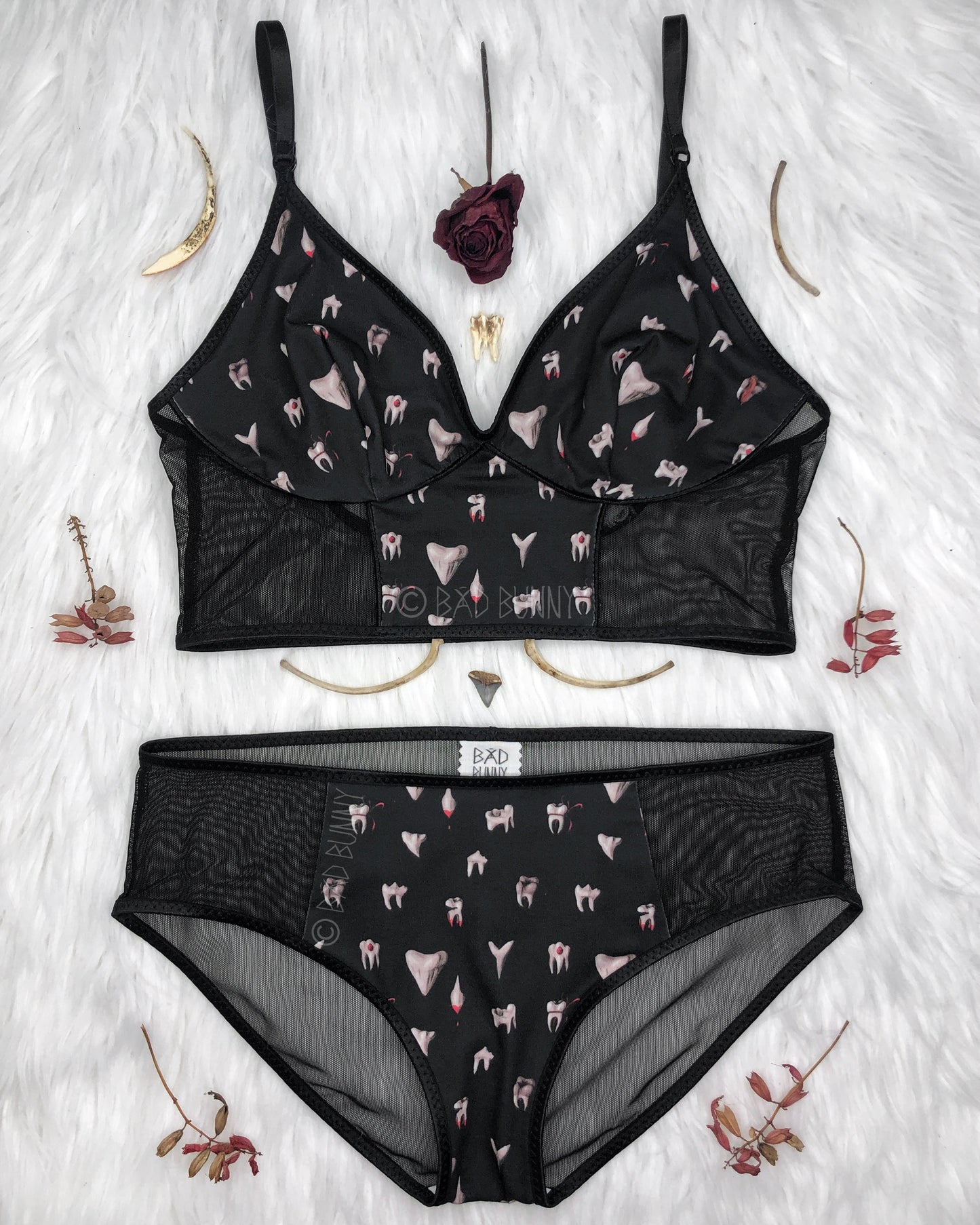 Bra - Black Teeth - Ready to Ship