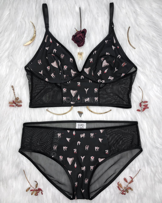 Bra - Black Teeth - Ready to Ship