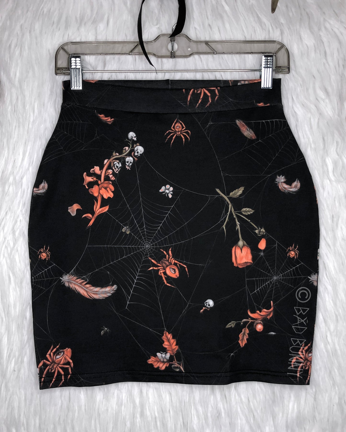 Miniskirt - Black Webs - Ready to Ship