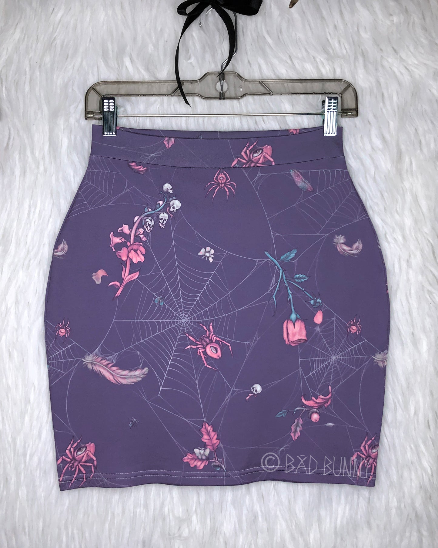 Miniskirt - Lavender Webs - MTO