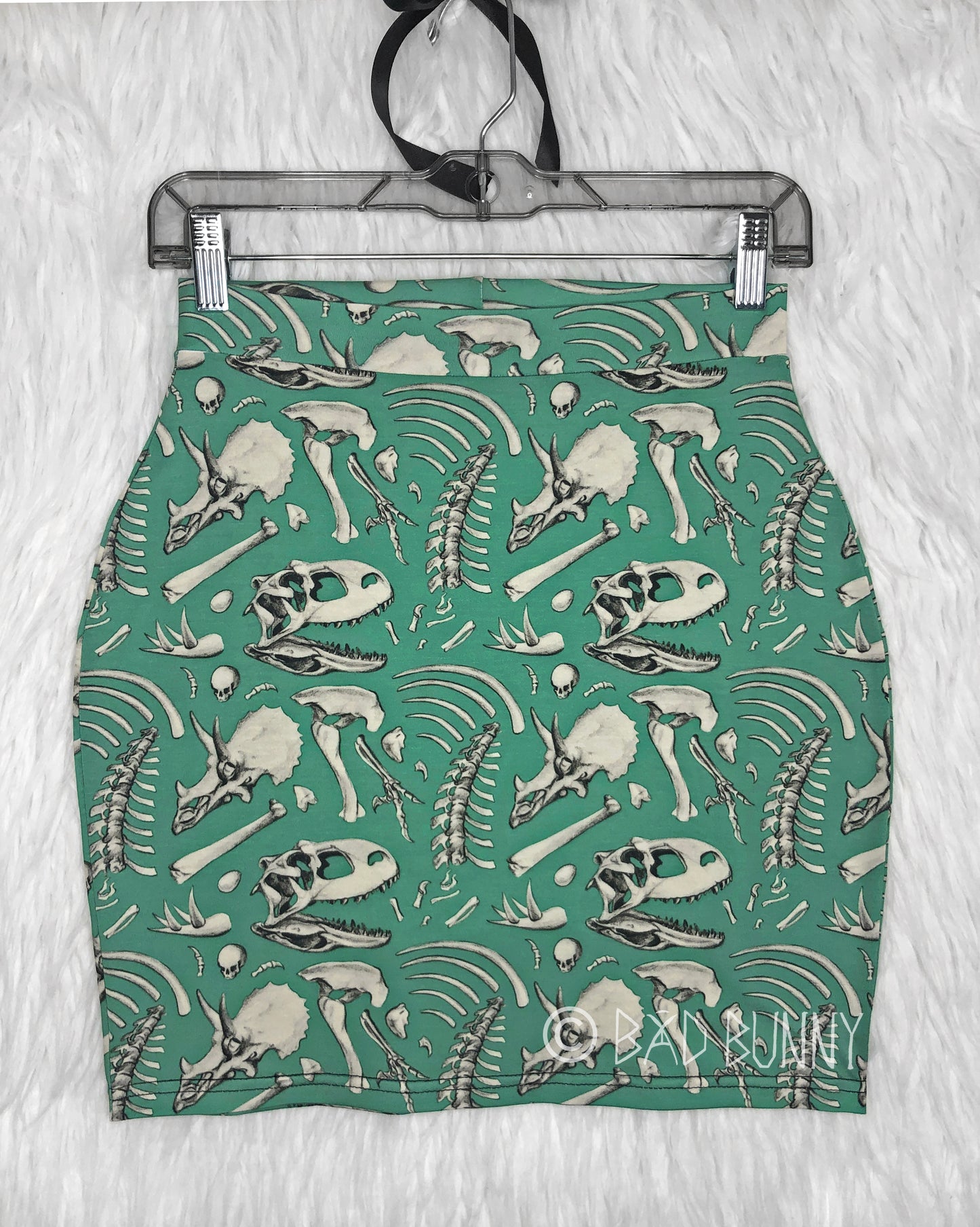 Miniskirt - Sage Dino Bones - MTO