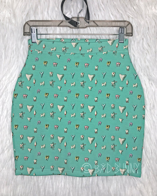 Miniskirt - Spearmint Teeth - MTO