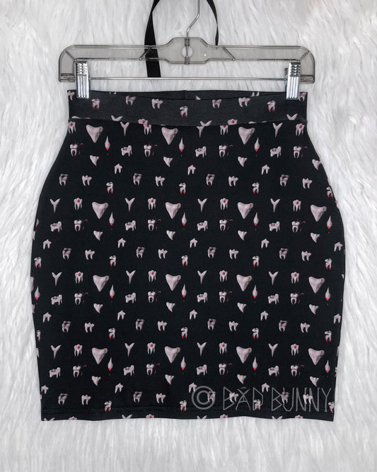 Miniskirt - Black Teeth - MTO