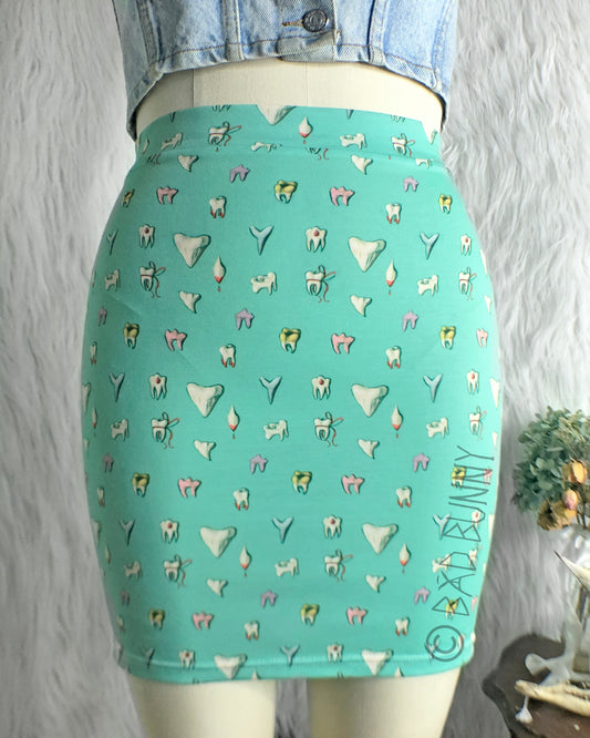 Miniskirt - Spearmint Teeth - MTO