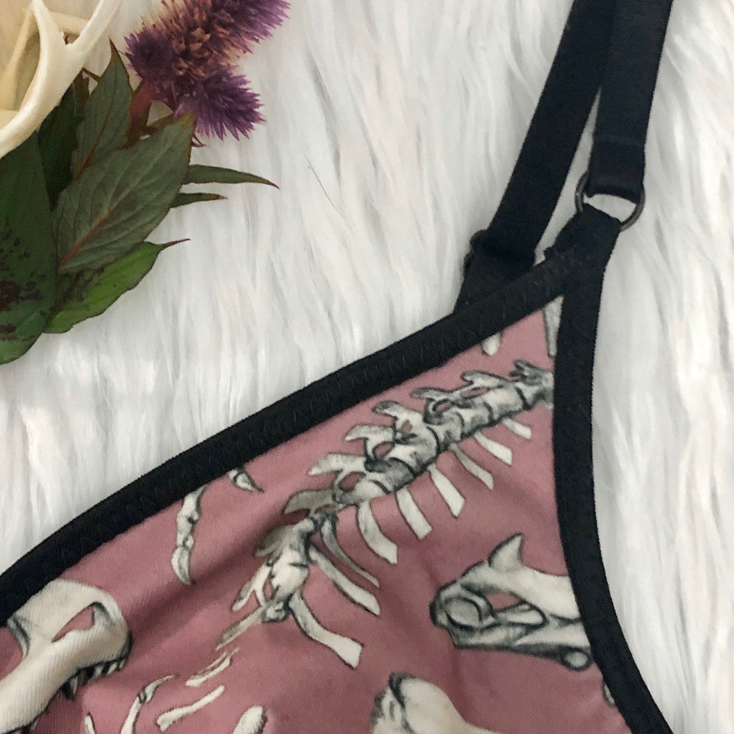 Bra - Pink Dino Bones - MTO