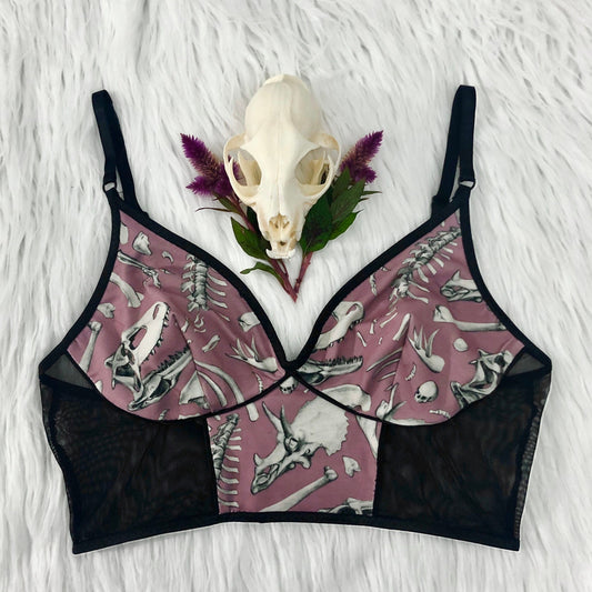 Bra - Pink Dino Bones - MTO