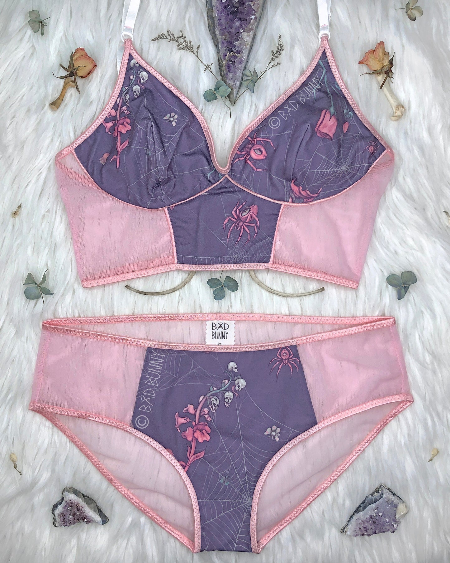 Bra - Lavender Webs - MTO