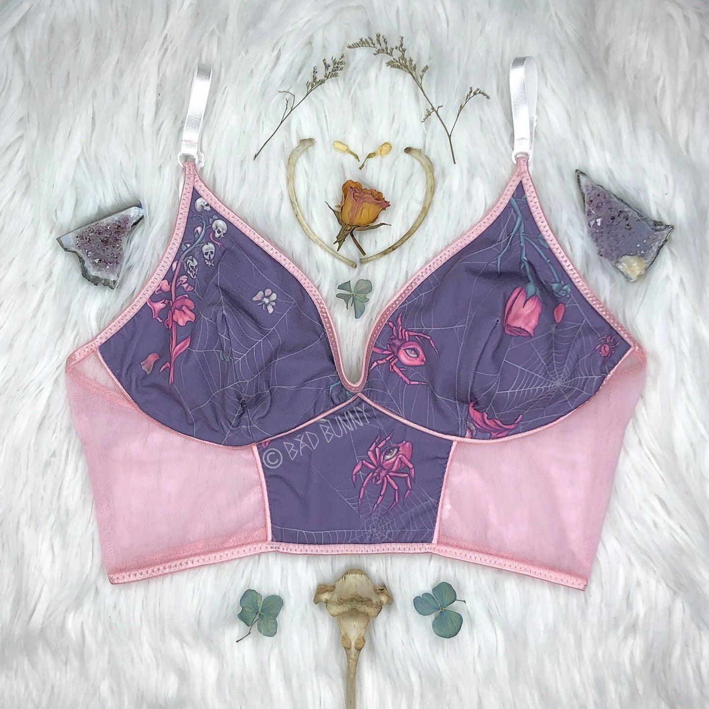 Bra - Lavender Webs - MTO