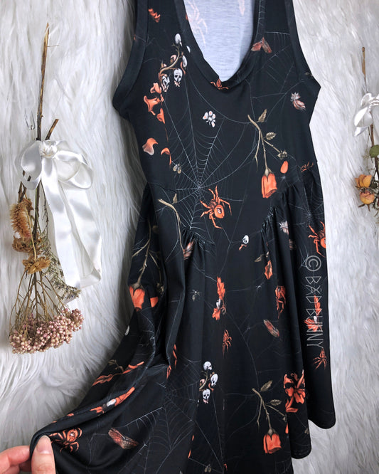 BB Doll Dress - Black Webs - MTO
