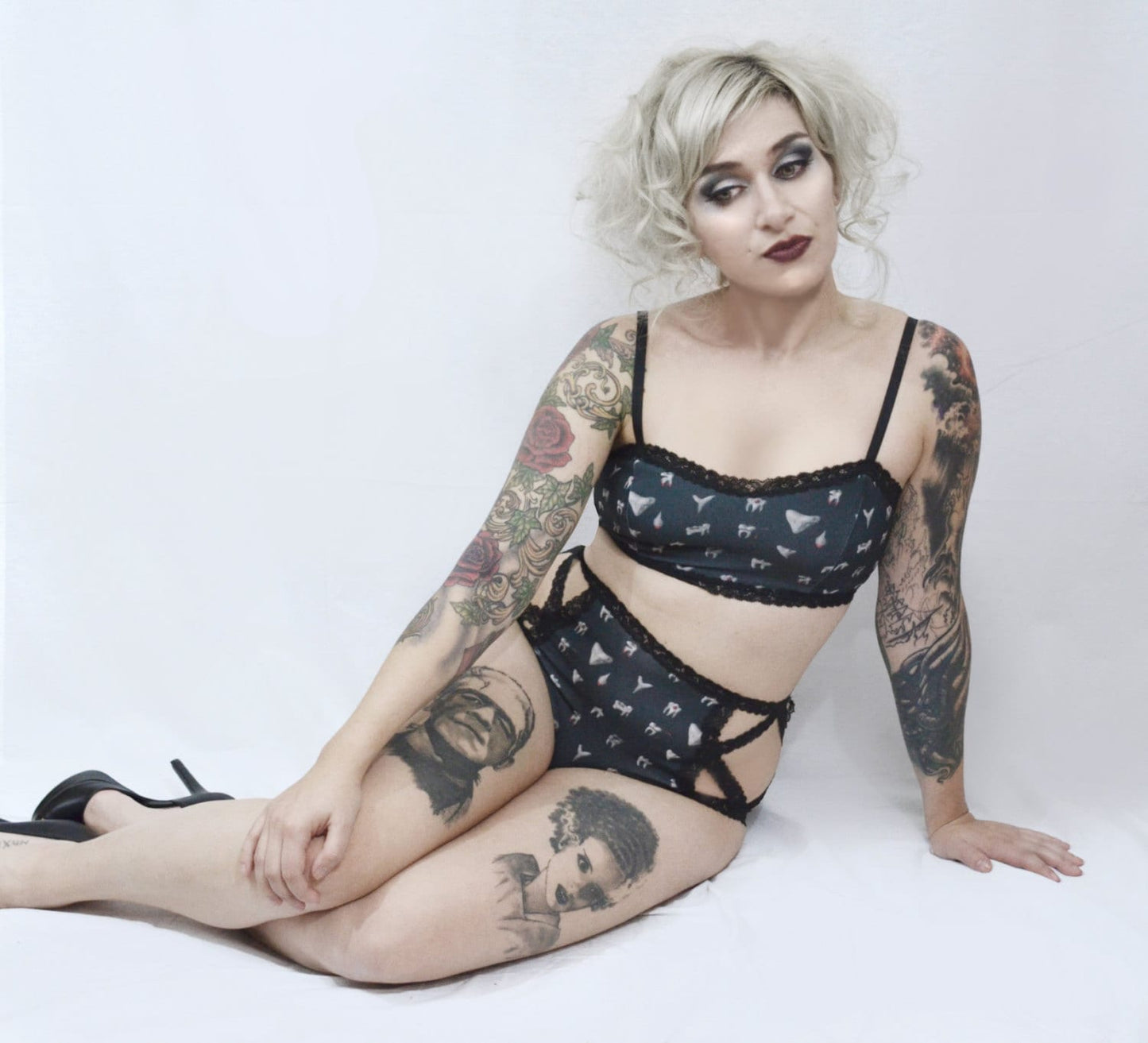 Bralette - Black Teeth - MTO