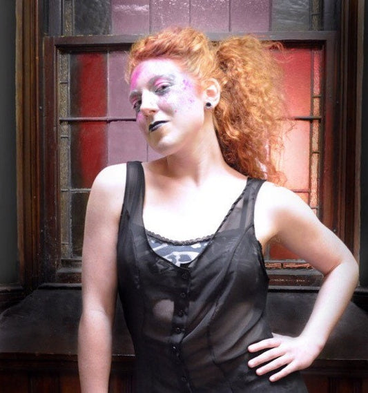 Bralette - Black Dino Bone - MTO