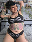 Snakeskin Bow Cheeky Boyshorts