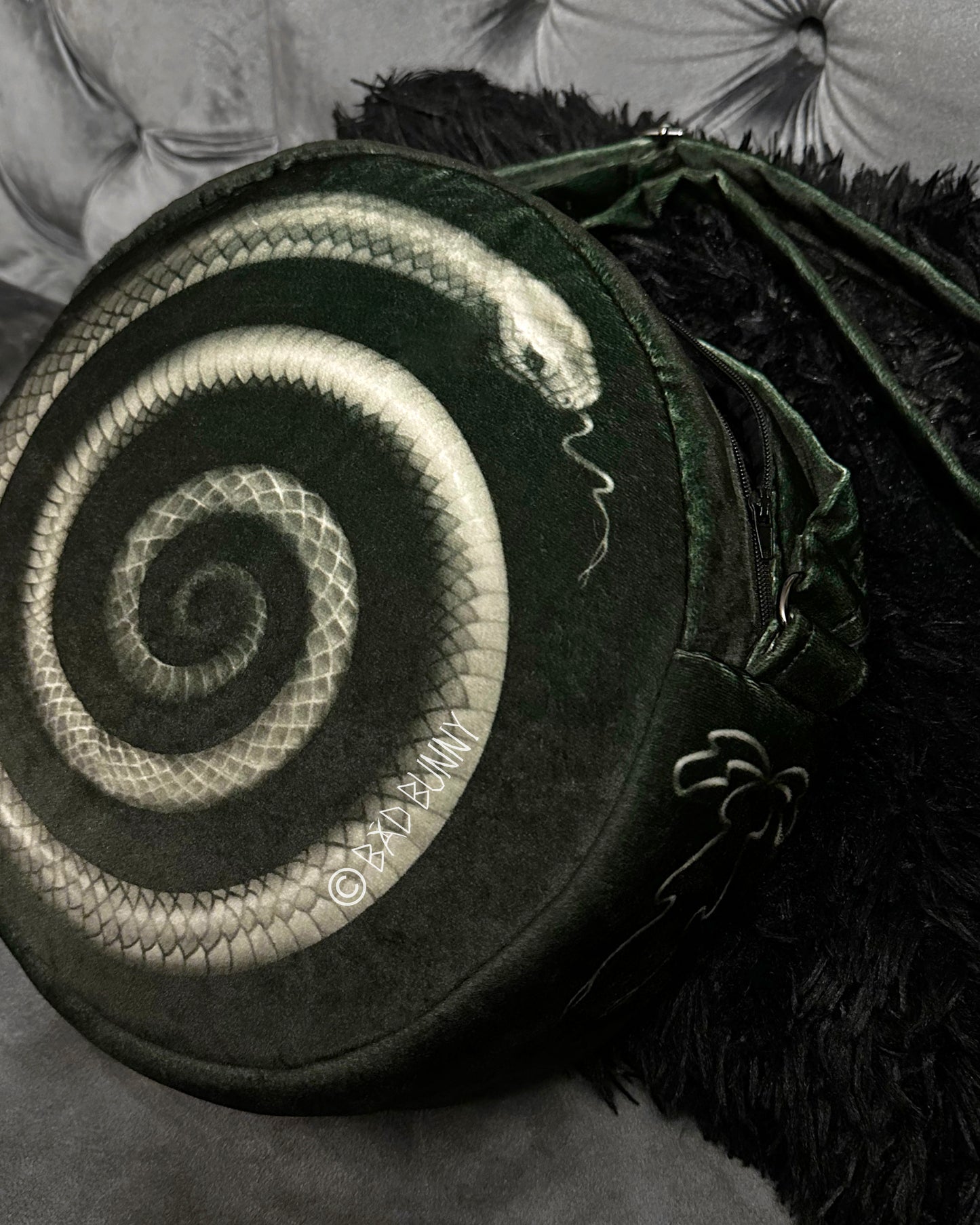 Spiral Snake Circle Bag